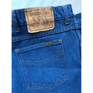 Roebucks Mens Blue Denim Jeans Waist 42‎ Inseam 30 Straight Leg Made USA